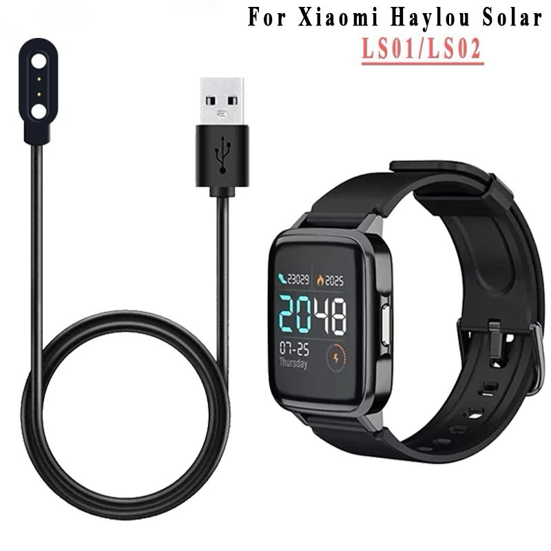 Charger Jam Xiaomi Haylou LS 01 LS02 Magnetic Charger USB Kabel Charger Premium Smartwatch