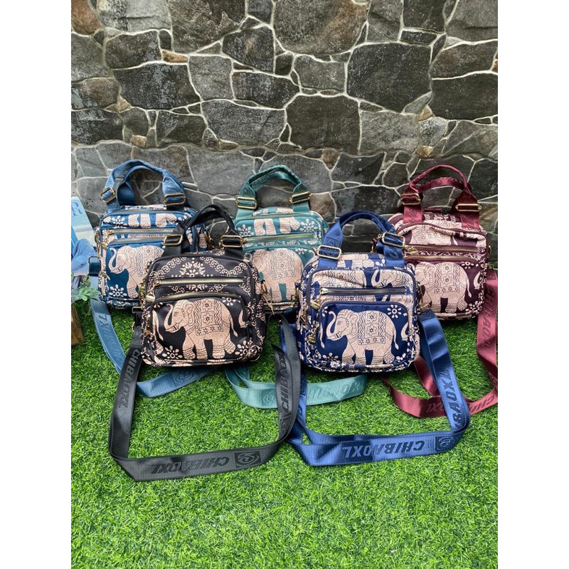 SENSASIONAL Tas chibao 1813 motif gajah