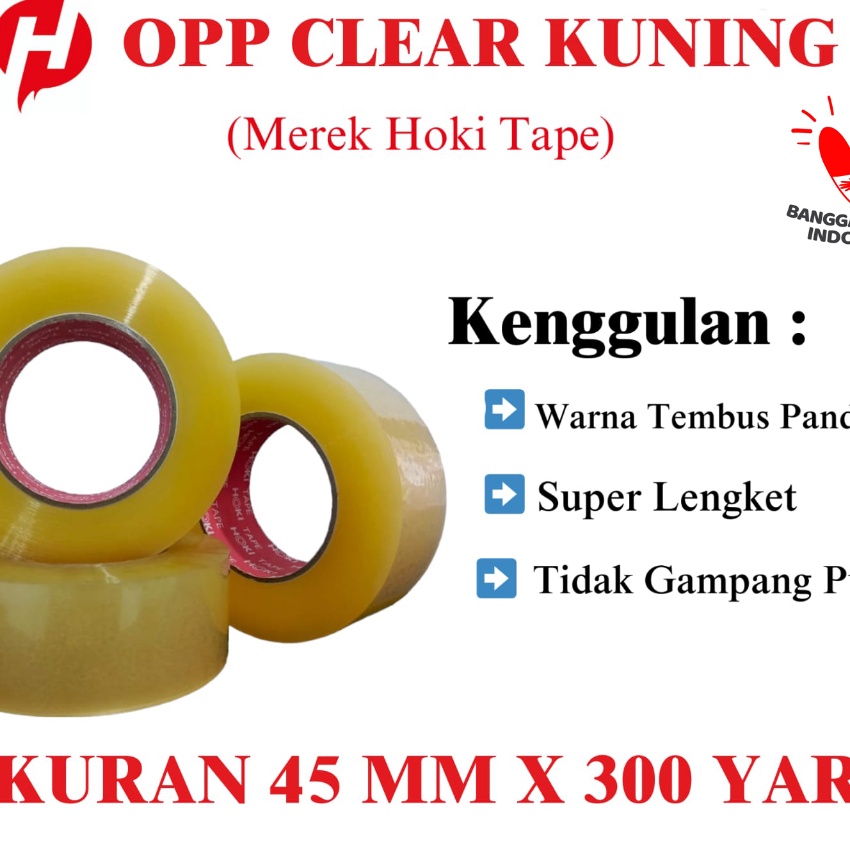 

Top Lakban bening coklat jumbo 888 tape 45mm3yard BELI 12 1 ROLL26