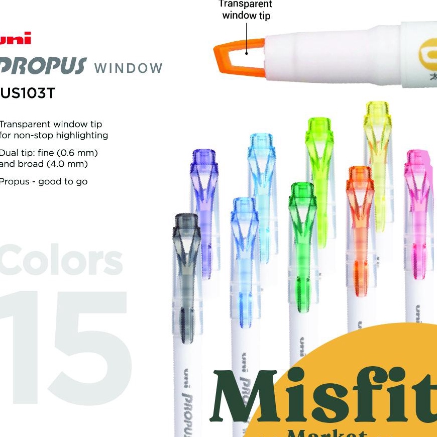 

Tawaran Uni Propus Window Dual Highlighter Colors