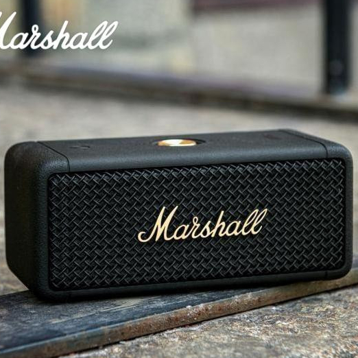 Marshall Bluetooth Speaker Wireless Portable Politron Radio Subwoofer Polytron Bass TWS 360° True St