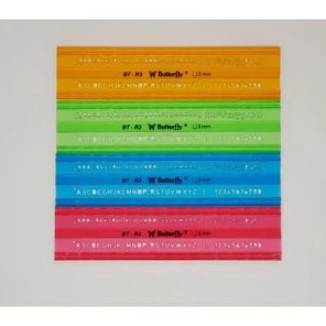 

KF7 Penggaris Butterfly BTR3 MAL HURUF 3MM butterfly