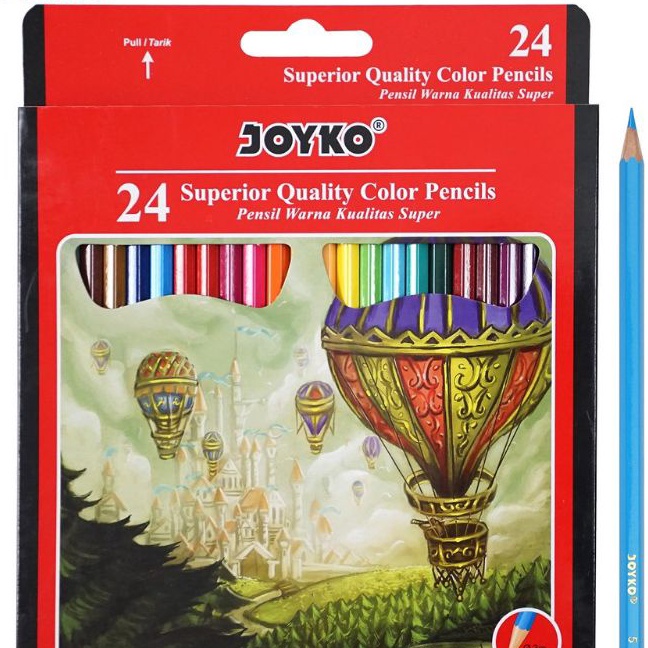 

Terbaru Pensil Warna Panjang Color Pencil Joyko CP11 24warna