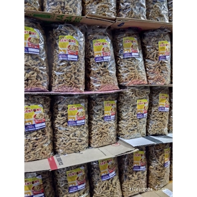 

KERIPIK USUS GENTONG KEMASAN 1KG ANEKA SNACK FOOD