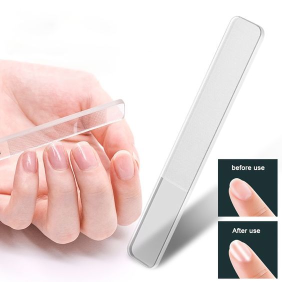 Pengkilap dan Pengikit Kuku Kikir File Nails Natural Amplas Kuku Manicure Pedicure Akrilik Kaca Nano