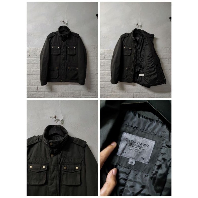 Jaket Parka Kanvas Tebal M-65 Giordano