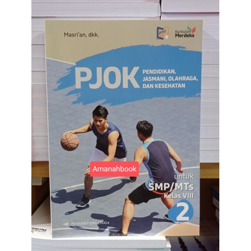 Buku PJOK SMP Kelas 8 Kurikulum Merdeka Erlangga