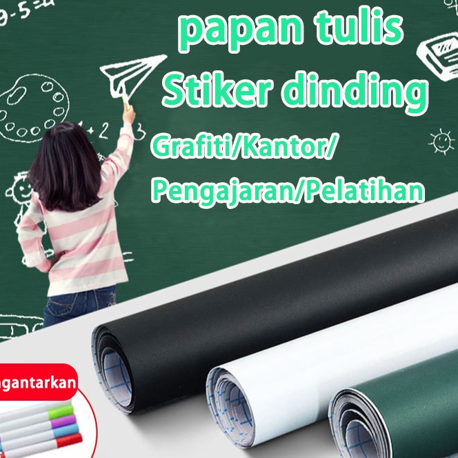 

Langka 45 x 2 CM 9 X 2 CM Stiker Papan tulis Whiteboard Blackboard Spidol Kapur tempel hitam putih hijau