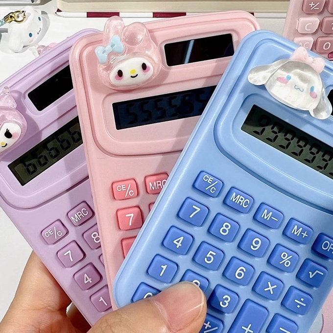 

KF7 ReadystockCODKalkulator Sanrio Kartun Kreatif Siswa Mini Portabel Belajar Alat Tulis Komputer Mini Kantor