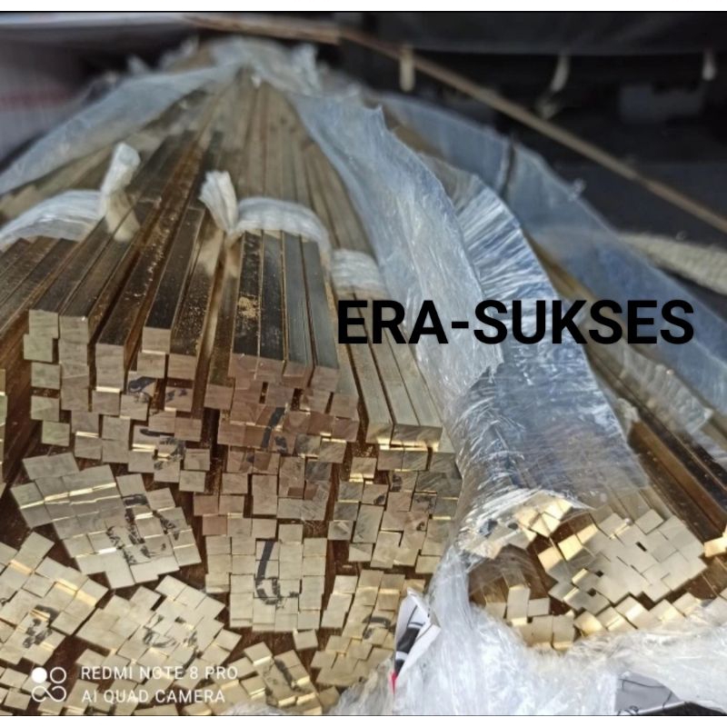 as kuningan diameter Kotak 10x10x2500mm kuningan kotak as kotak kuningan