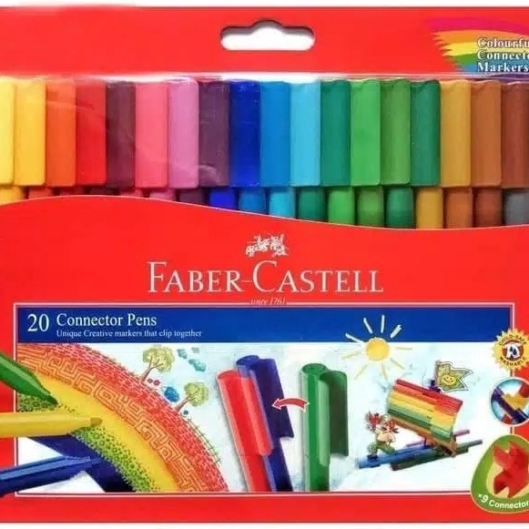

FG2 Connector Pen 2 Warna Faber Castell Spidol mewarnai kreatif Faber Castell