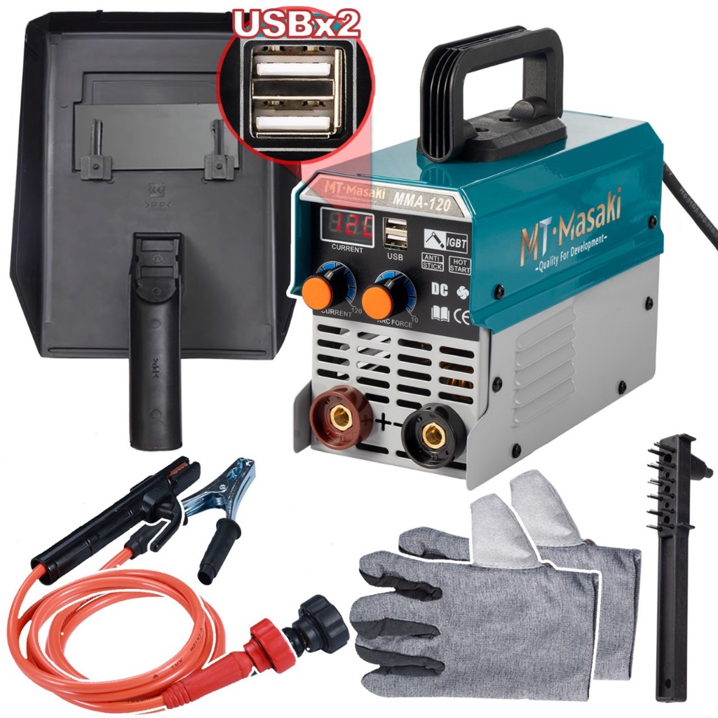 MTMASAKI Portabel Mesin Las MMA 120A IGBT