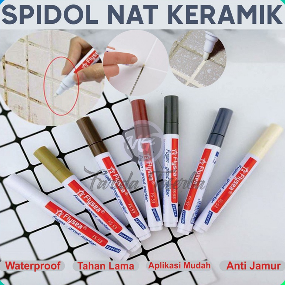 

ORIGINAL Spidol Nat Keramik Tile Grout Marker Tile Reform