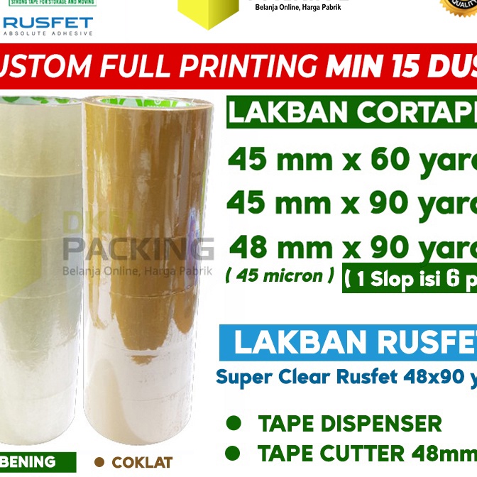 

KF7 Lakban 48mm x 9yard CORTAPE Plakban Isolasi PREMIUM SELOP