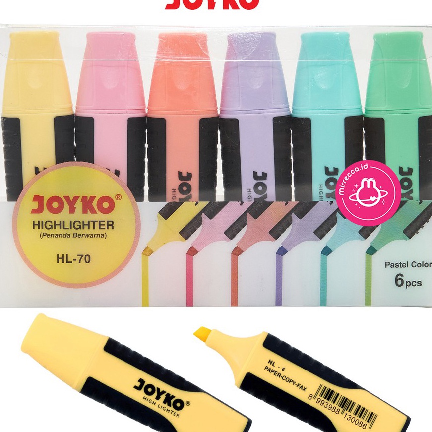 

FG2 SET 6 WARNA JOYKO PASTEL HIGHLIGHTER HL7