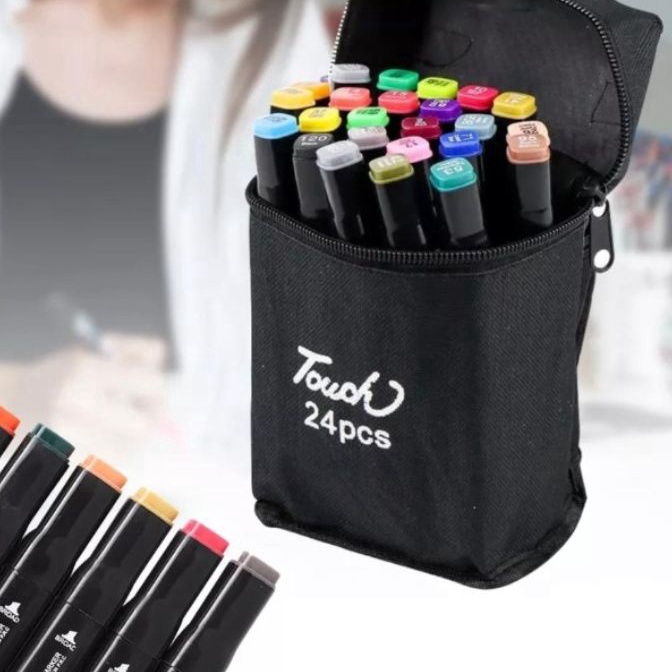 

KI3 RO SPIDOL WARNA UJUNG GANDA 24 PCS COLOR WATER BASED DOUBLE TIP MAKER