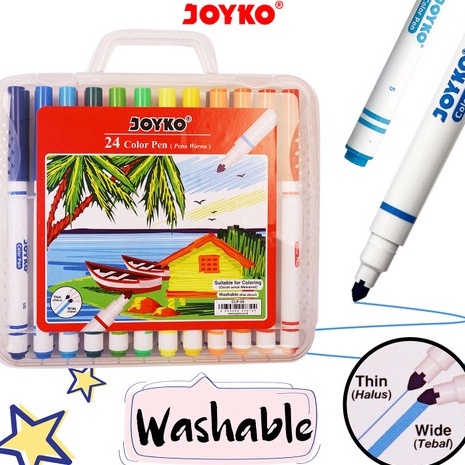 

Harga Promo Joyko Color Pen 24warna CLP 5 PER SET
