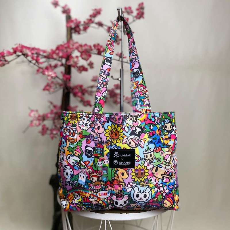 Tas totebag TOKIDOKI x CHANGI AIRPORT SINGAPORE