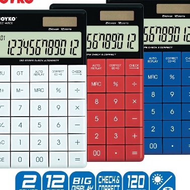 

Top Kalkulator Joyko CC48CO 12 Digits Check Correct
