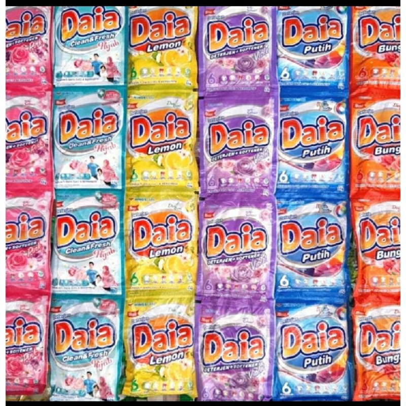 DAIA RENTENG / SABUN DAIA RENCENG 6 PCS / SABUN DAIA BUBUK