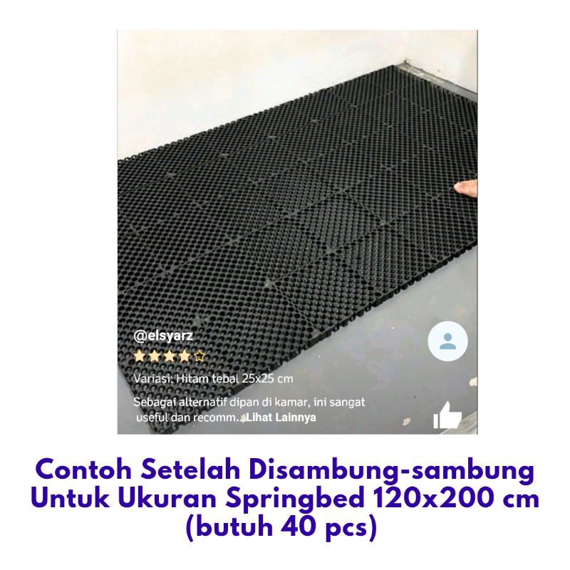 Lyra_Onlineshop25 Dipan Plastik Tempat Tidur Alas Tatakan Kasur Springbed Pengganti Dipan Kayu Palet