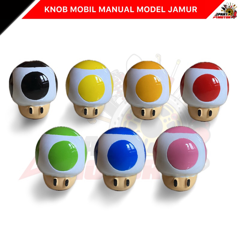 Gear Shift Knob Perseneling Mobil Manual Model Jamur Bulat