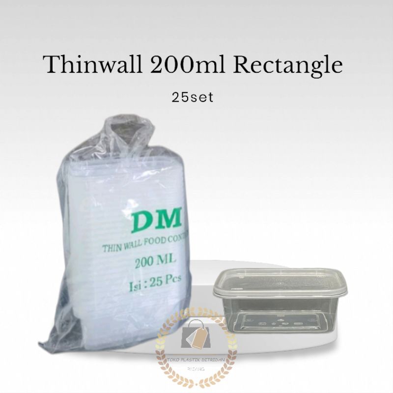 Thinwall DM Rectangle 200ml