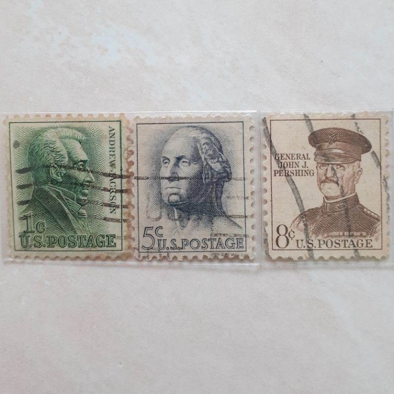 

(A) Perangko USA 1961-1966 Regular Issue Tahun 1962-1963 set 3pcs