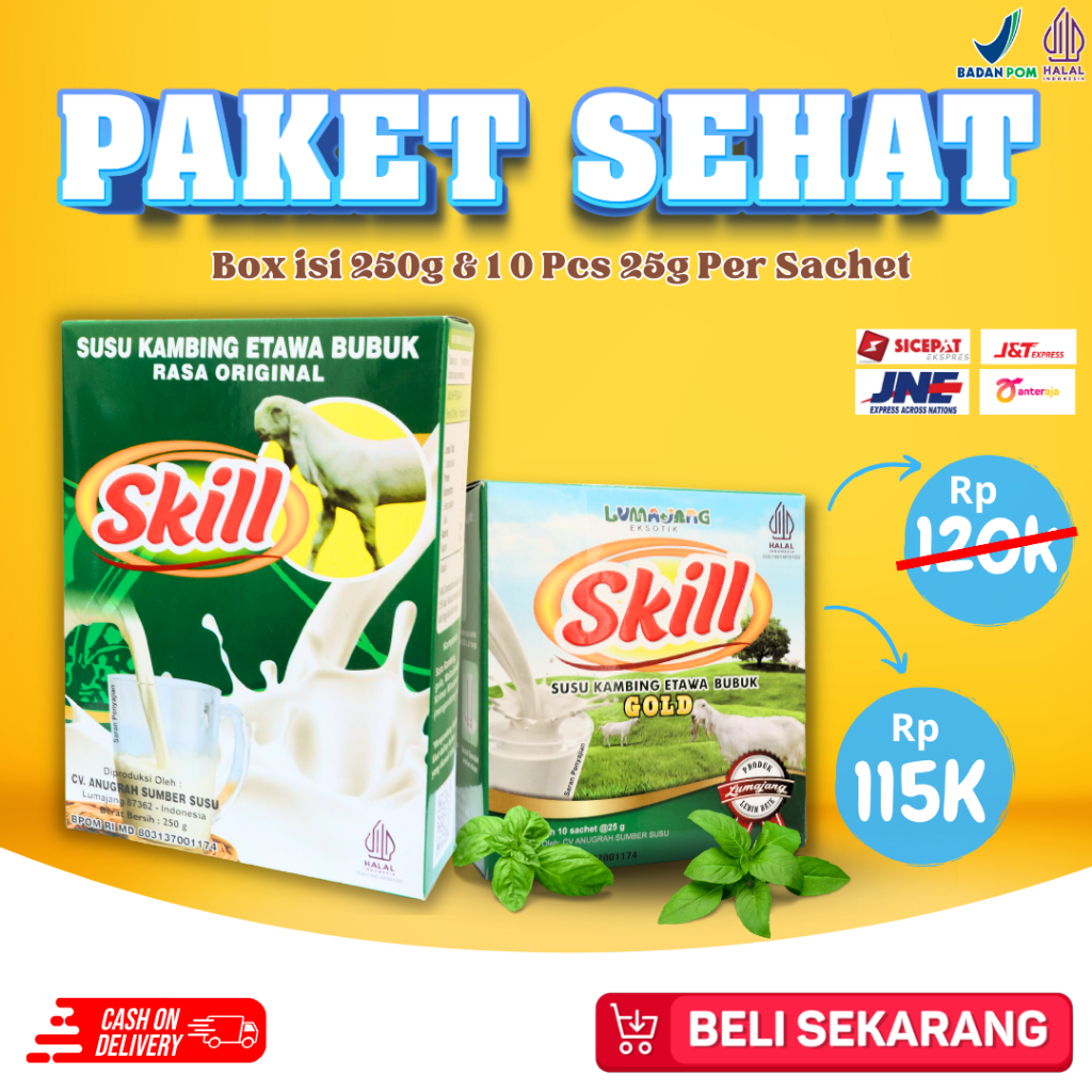 

Paket Sehat Susu Skill 2 Box - Susu Terapi No.1 Di Indonesia 100% Original