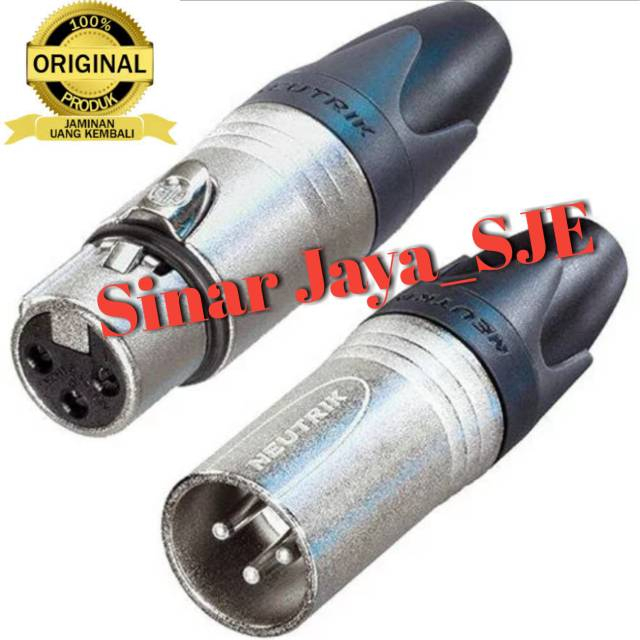 JACK CANON SOCKET CANON NEUTRIK original sepasang