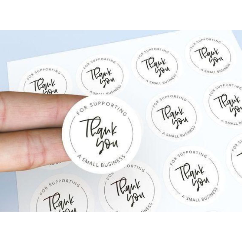 

LABEL STIKER BULAT CUTTING
