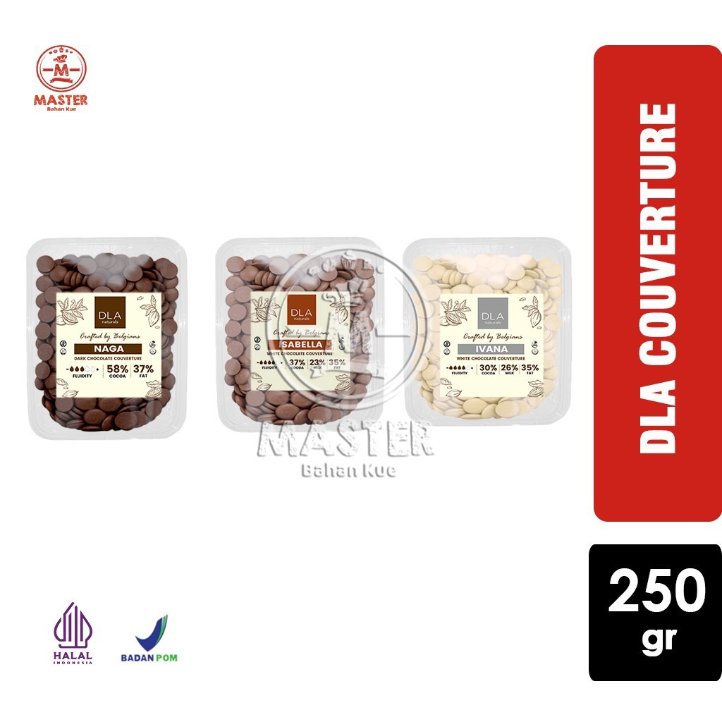 

Coklat Kovertur Chocolate Couverture DLA Natural [250 gr]