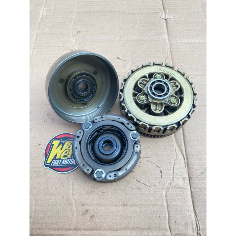 DRAFT GEAR HOUSE KOPLING RONSEL LONCENG RUMAH KAMPAS KOPLING GANDA SUPRA X 125 FI SUPRA HELM IN KYZ