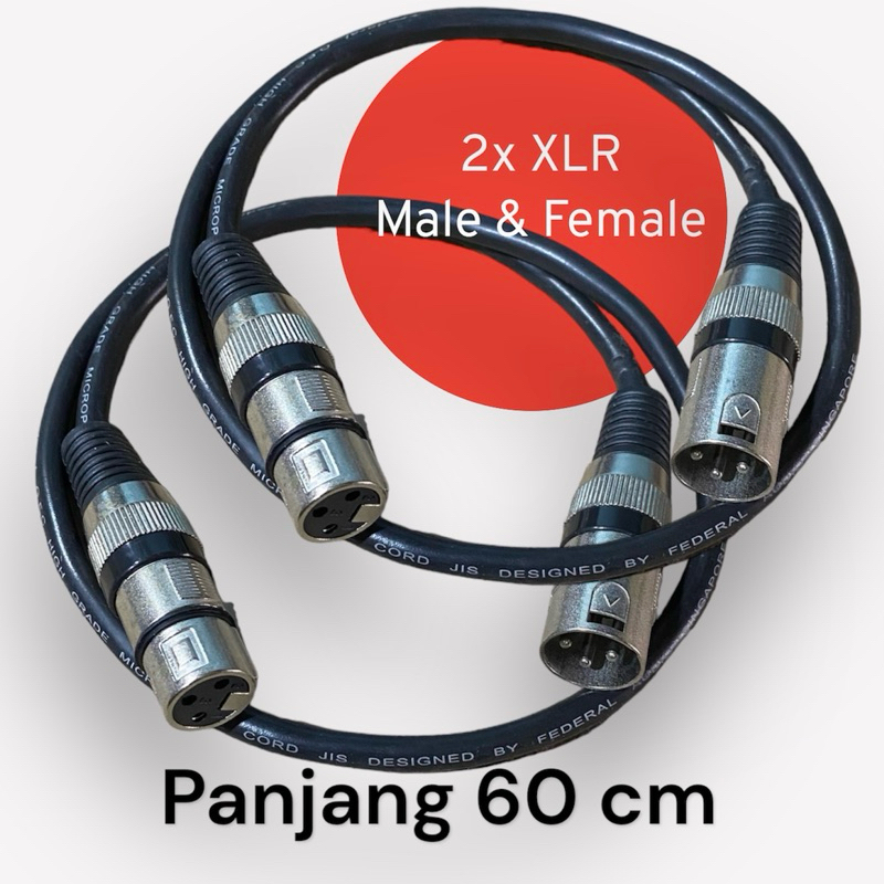 Sepasang Jek XLR cowok cewek New