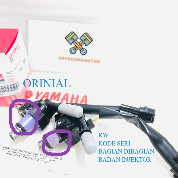 INJEKTOR INJECTOR KODE 3C1 ORIGINAL YAMAHA VIXION OLD LAMA TAHUN  2007-2012 MURAH BARU LARIS