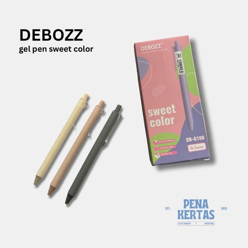 

Debozz Gel Pen - Sweet Color (Tinta Warna Hitam)