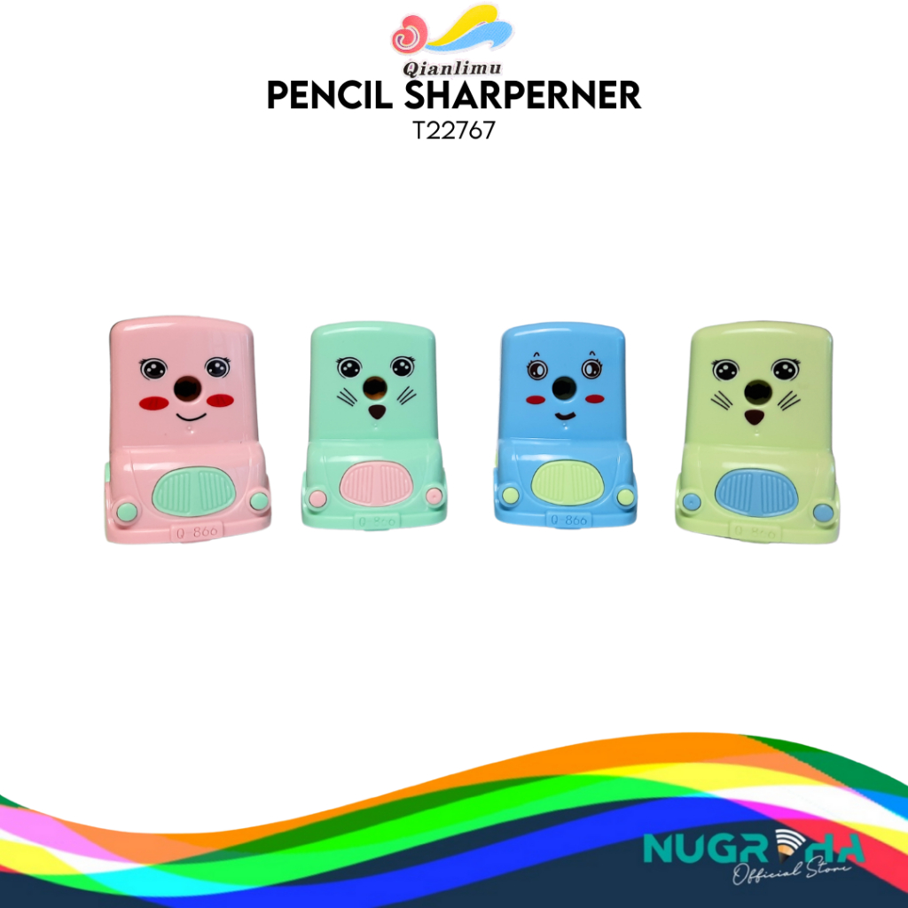 

RAUTAN MEJA DESK SHARPENER SERUTAN PENSIL FANCY MOBIL KARAKTER Q866