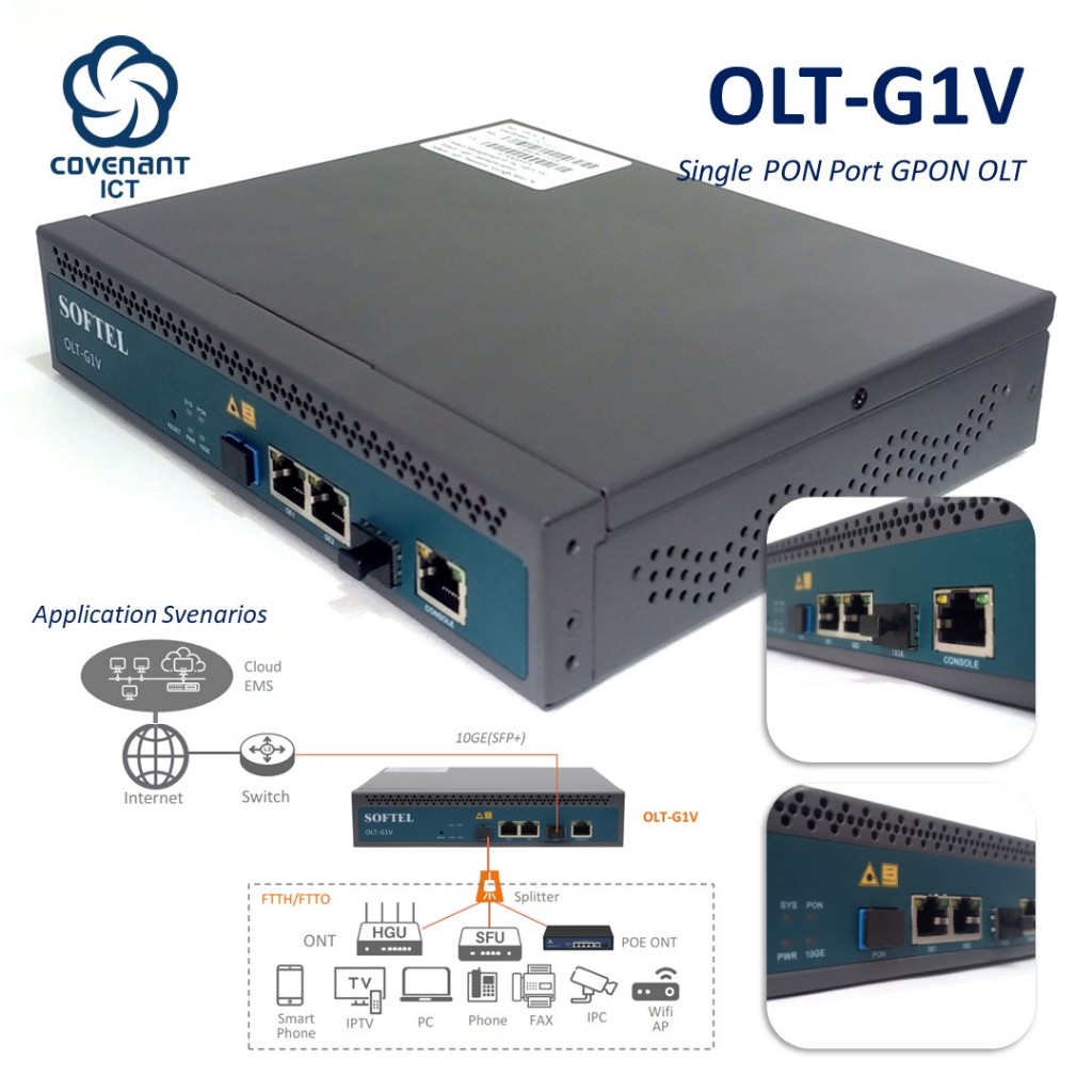 OLT-G1V Single PON Port GPON Covenant