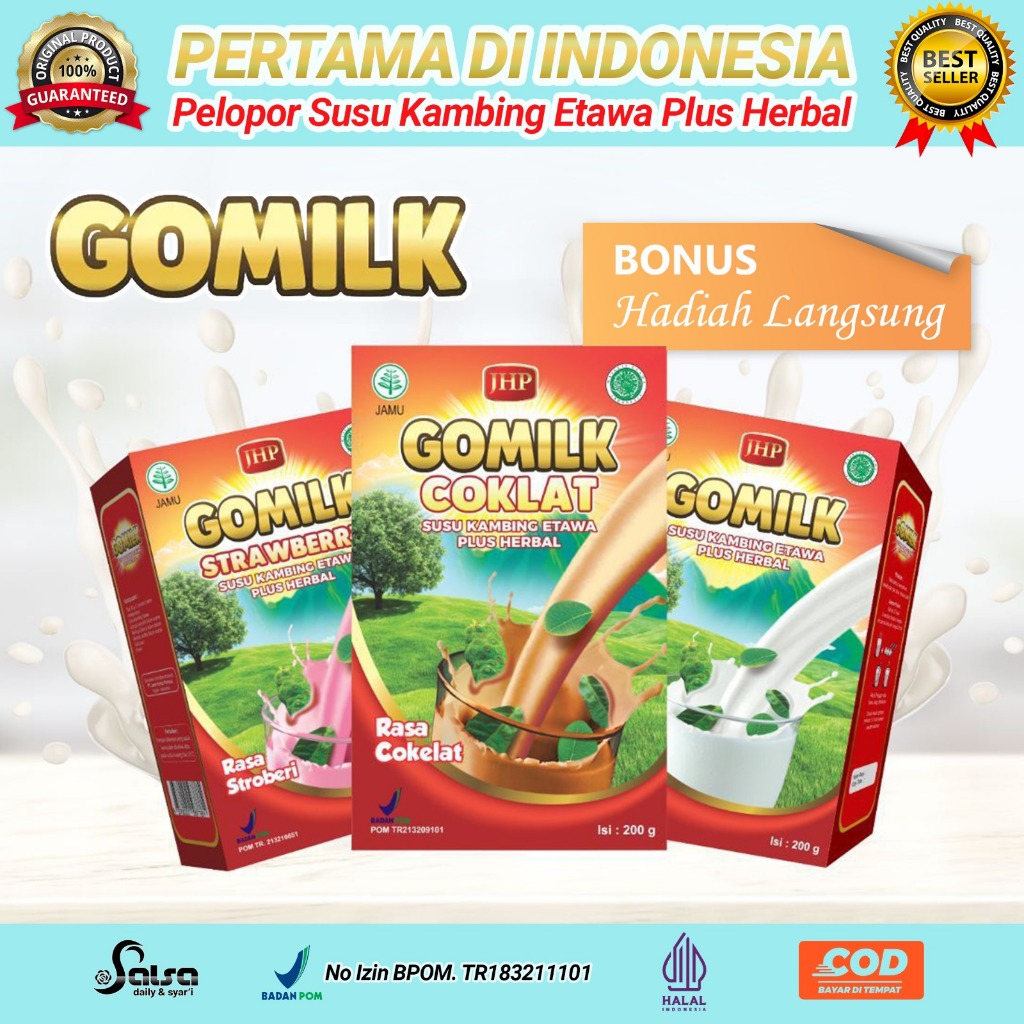 

PAKET HEMAT! 12 PCS GOMILK SUSU ETAWA PLUS HERBAL