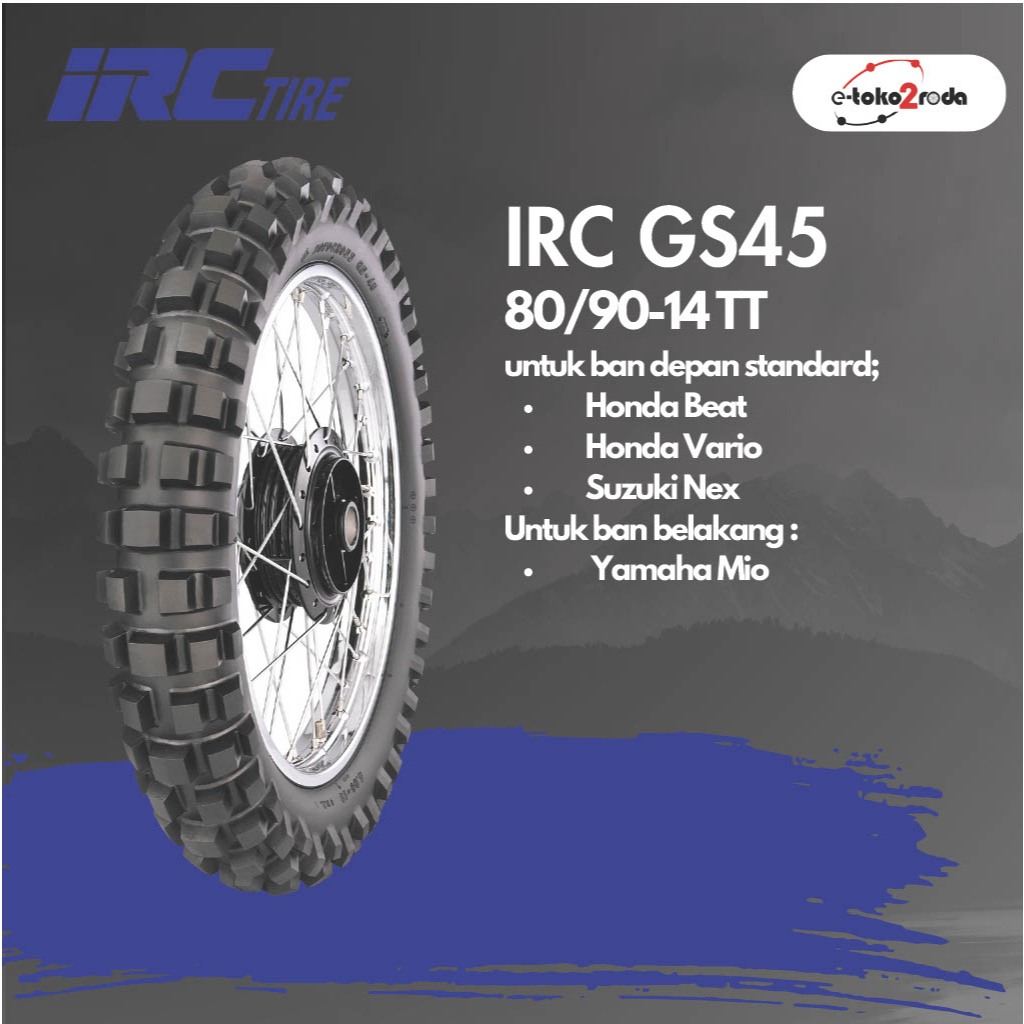 BAN IRC TUBETYPE GS45 80/90 RING 14