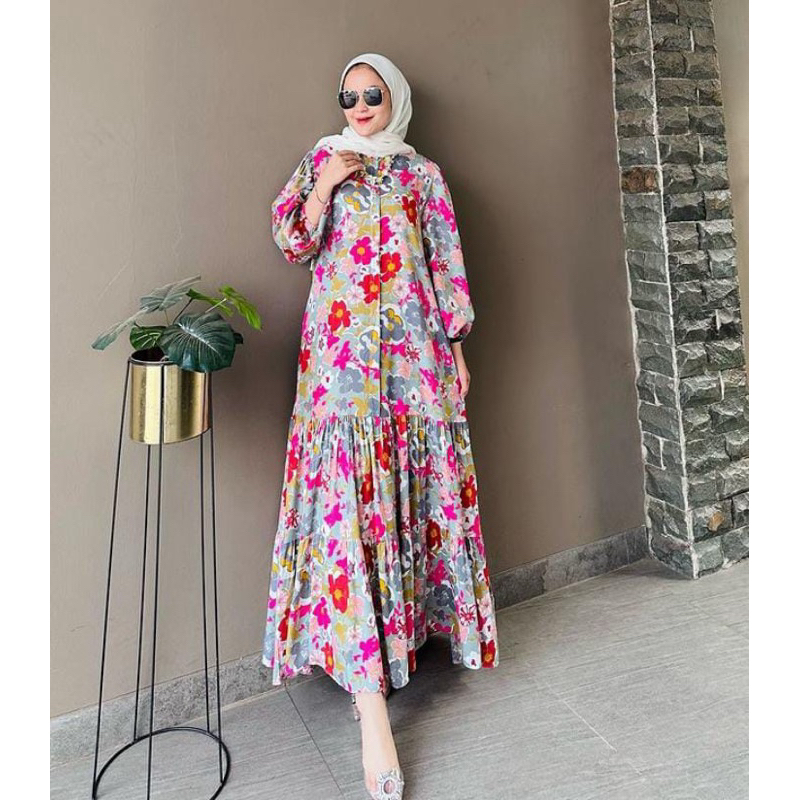 Zara Fanny //gamis rayon premium Zara//pakaianwanitasby