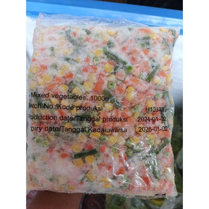 

Mix vegetables frozen 1kg