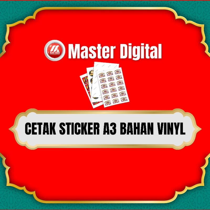 

Cetak Stiker A3 Bahan Vinyl