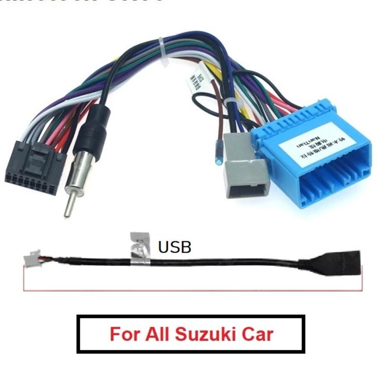 Soket PNP Audio Mobil untuk Headunit Android, Kompatibel dengan Ertiga, Swift, Ignis, Carry