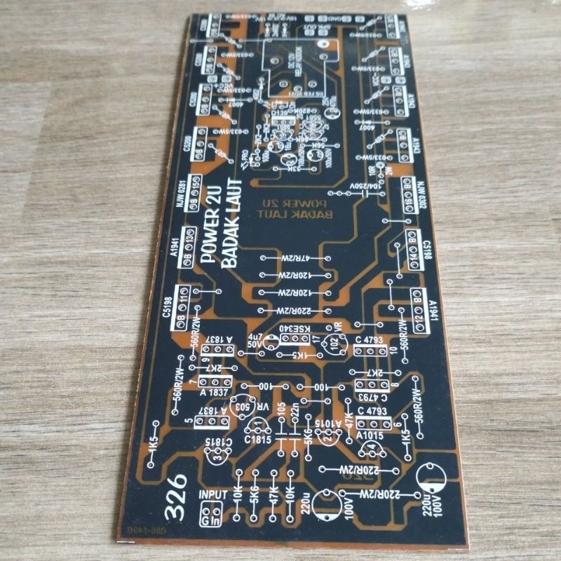 pcb power NKRI badak 2U 326 plus line final dan speaker protector