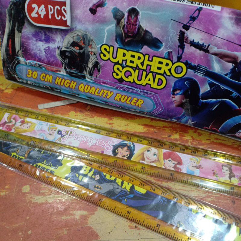 

Penggaris Tebal Karakter 30Cm(24Pcs)