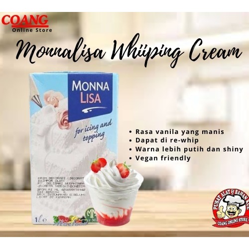 

MONNALISA WHIPPING CREAM 1 LTR