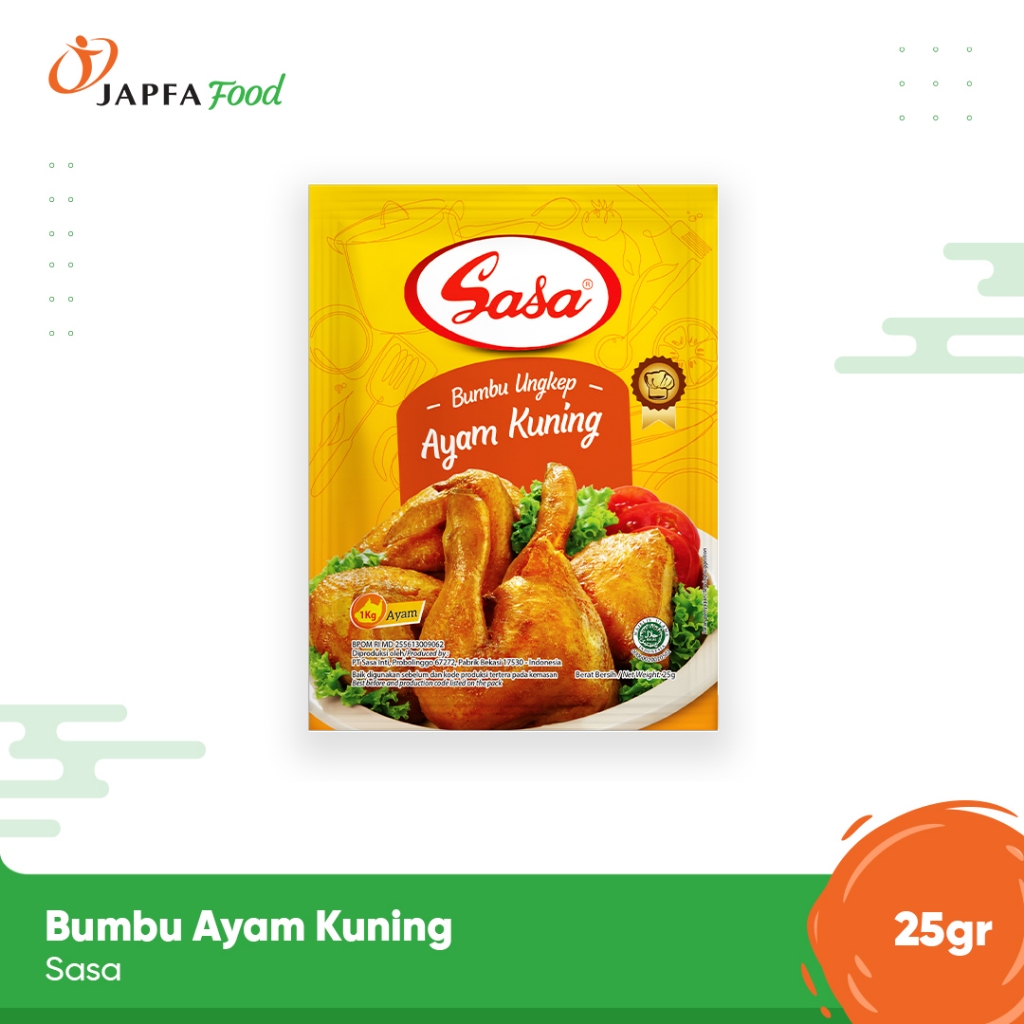 

Sasa Bumbu Ungkep Ayam Kuning 25gr