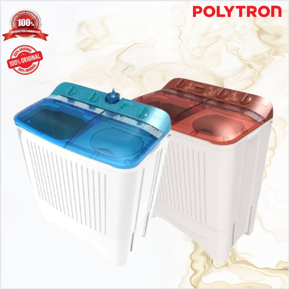 MESIN CUCI 2 TABUNG POLYTRON  PWM 7072 7Kg/PWM7072/PWM-7072/MESIN CUCI  POLYTRON 2 TABUNG /KAPASITAS