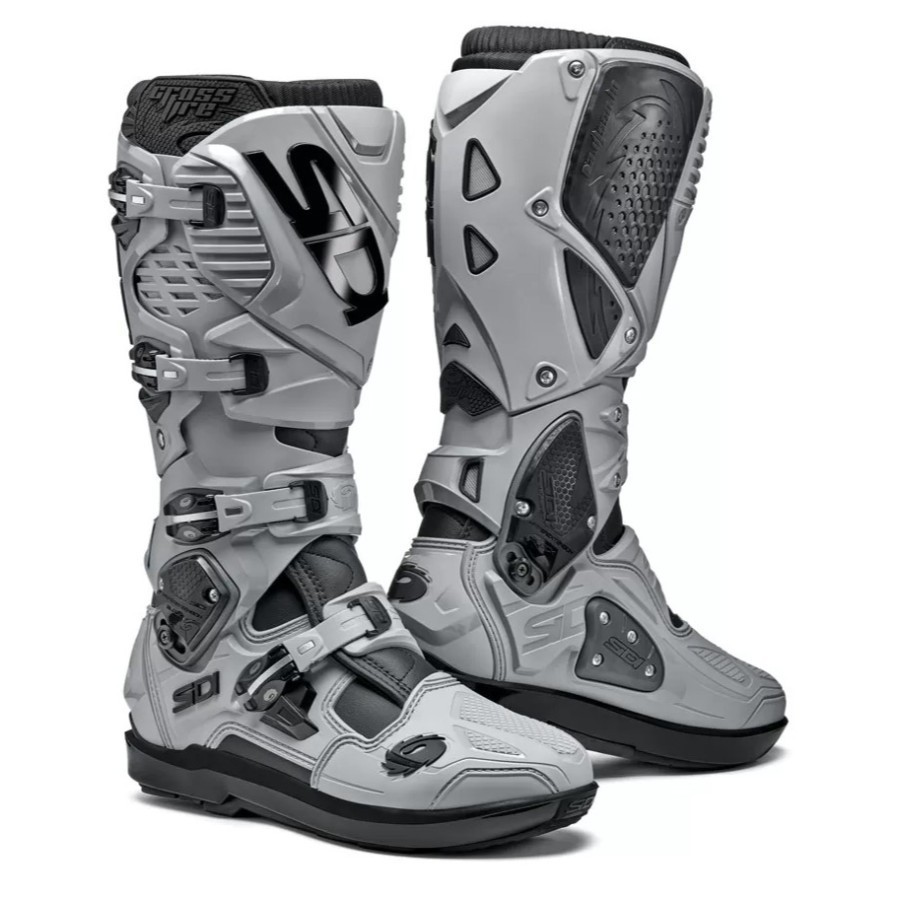 SEPATU CROSS SIDI CROSSFIRE 3 SRS MX BOOTS L.EDITION - BLACK/ASH